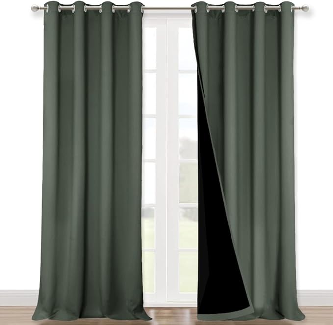 NICETOWN Dark Mallard 100% Blackout Curtains by NICETOWN