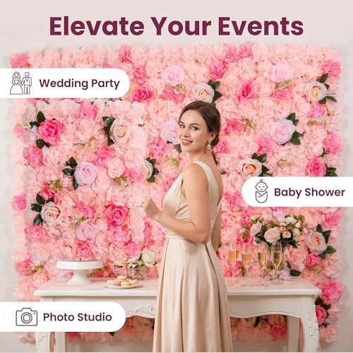 Flower Wall Backdrop 6 Panels 16×24 Inch - Image 5