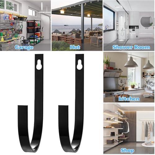2 Pcs Wall Hooks for Hanging Heavy Duty, Coat Hooks Wall Mounted - Image 5