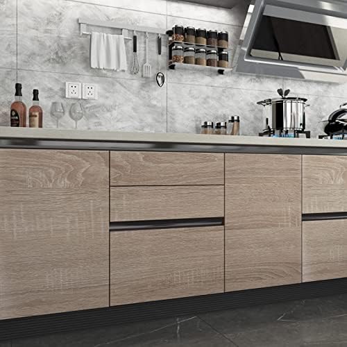 Boobest 15.7"x 354" Gray Wood Wallpaper Textured Peel and Stick Wallpaper - Image 2