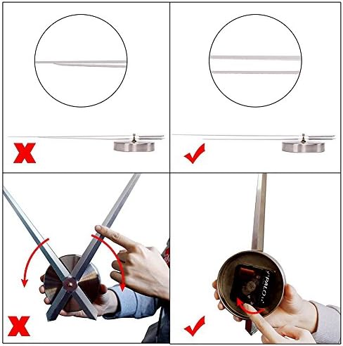 Large DIY 3D Frameless Silver Wall Clock – Oversized Modern Decor - Image 4