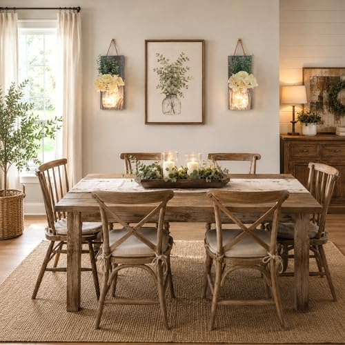 Modern Farmhouse Wall Decor Set of 2, Rustic Grey - Image 4