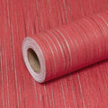 Burgundy Red Grasscloth Peel and Stick Wallpaper Texture Contact Paper by Qianglive