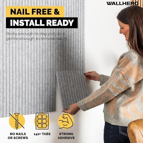 WALLHERO Office Cork Board, Tac Board, Large Felt Board, Wall Protector - Image 2