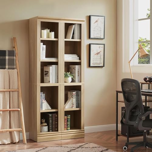 JAHRSTIM Halston Narrow 5-Tier Slim Bookshelf Shelving Unit - Image 5