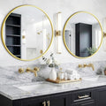 FGU Round Bathroom Mirror for Over Sink 2 Pack 26" Gold Circle Wall Mirror by Unknown