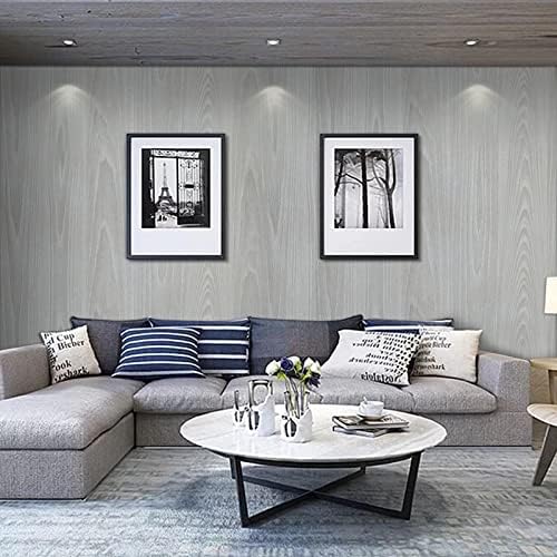 practicalWs Grey Wood Wallpaper Contact Paper Peel and Stick Modern - Image 2
