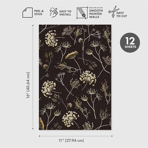 Main Street Peel and Stick Wallpaper Sheets, Queen Anne's Lace - Image 2