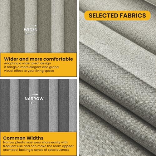 Room Divider Curtain Sets with Flexible Ceiling Track, Privacy Soundproof - Image 4