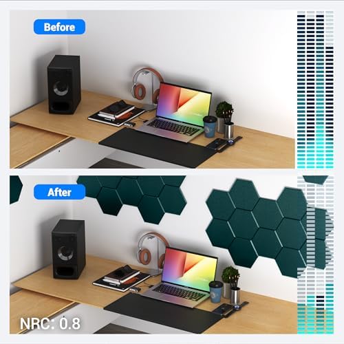 Acoustic Panels, Magrowill 12-Pack Soundproof Wall Panels 14 X 12 X 0.4 Inches - Image 5
