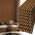 Art3d 12" x 93" Acoustic Wood Slat Wall Panel, 62 sq.ft by Art3d