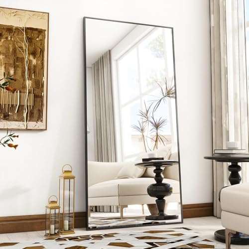 VooBang Full Length Mirror, Aluminum Alloy Frame Full Body Mirror, Standing - Image 7
