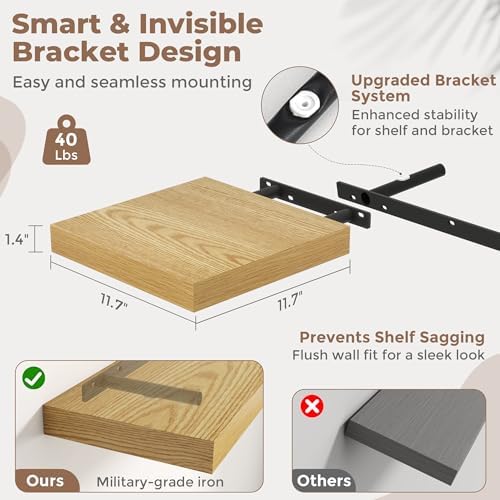 12 Inch Floating Shelves for Wall - Image 3