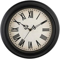 Plumeet Extra Large Retro Wall Clock, Roman Numerals, Battery Operated by Plumeet