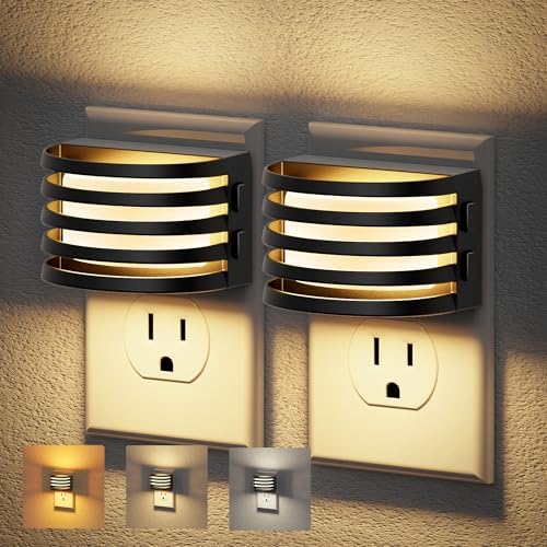 JandCase LED Night Lights Plug into Wall, 2 Pack Night Light by JandCase
