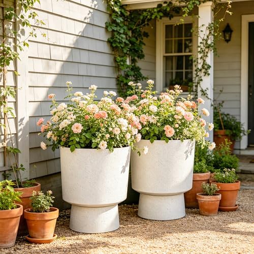 Autodaya 16.75" Urn-Style Planters Set of 2 - Image 7