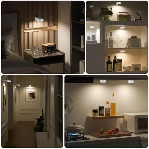 3 Pcs Picture Lights, Rechargeable Battery Operated Dimmable 3-Color Wall Light - Image 4