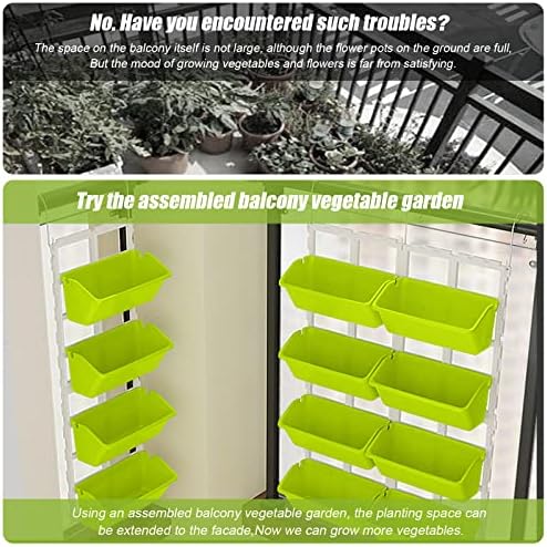 Kaibrite 8 Pockets Vertical Garden Wall Planter Raised Beds Hanging Planter - Image 3