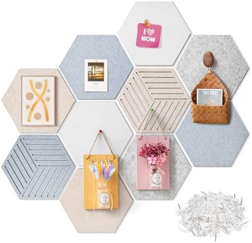 Felt Bulletin Cork Board for Office, 12 x 10 inch, 10 Pack by Unknown