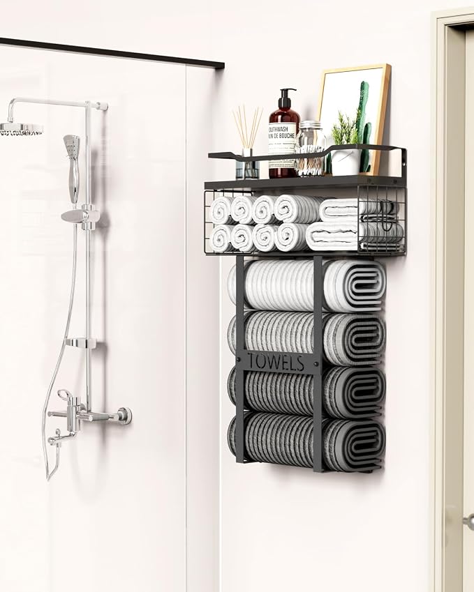Wall Mounted Towel Rack for Bathroom - Image 2