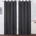 LEMOMO Blackout Curtains 66 x 95 inch/Dark Grey Curtains Set of 2 by Lemomo