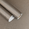 Textured Taupe Wallpaper Grass Cloth Metallic Wallpaper 24"x472" by EaseStick