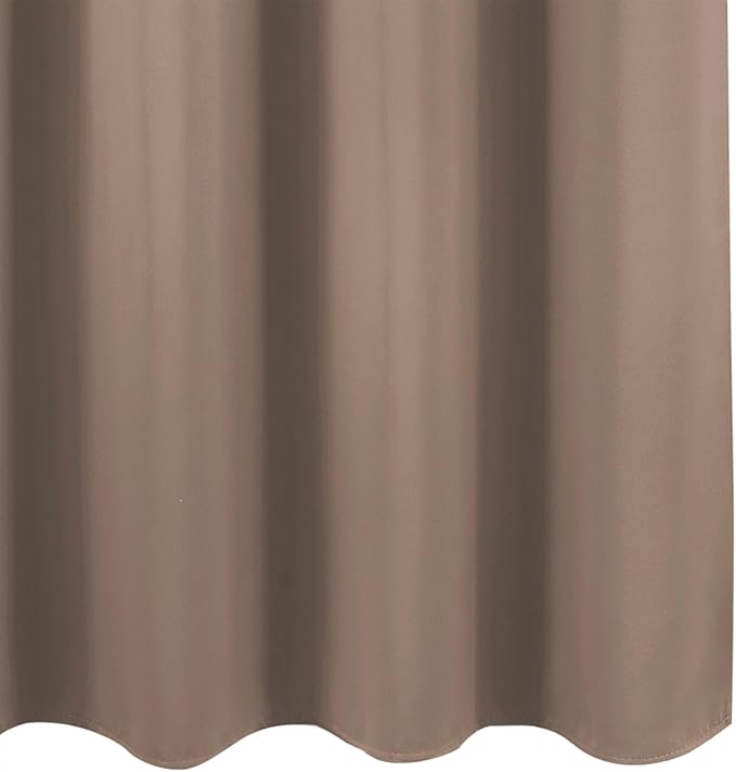 LEMOMO Blackout Curtains 66 x 72 Inch Long Cappuccino Curtains Set of 2 Panels - Image 8