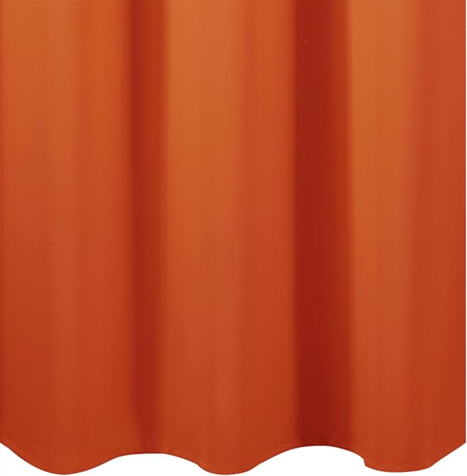 LEMOMO Orange Blackout Curtains 42 x 54 Inch Length Set of 2 Panels Grommet - Image 8