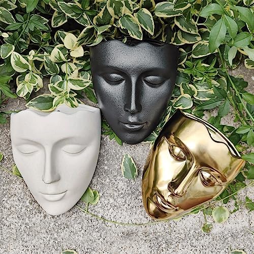 Face Vase, Ceramic Female Form Vase, Modern Sculpture Planter Pot, Human Face - Image 7