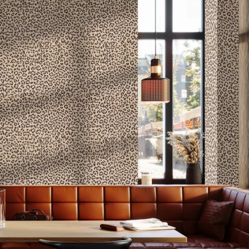 Arthome Leopard Print Peel and Stick Wallpaper 17" x 240" - Image 2