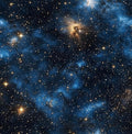 Laatse Dark Starry Sky Wallpaper Peel and Stick 17.5"x 118" by Laatse