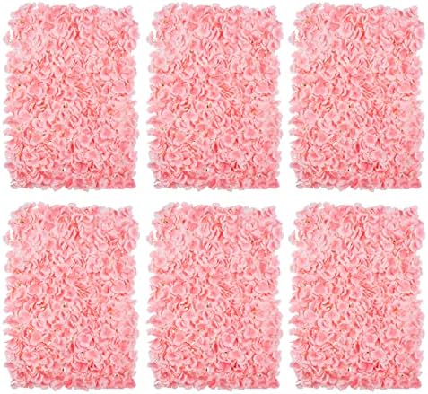BLOSMON Flower Wall Panel Backdrop Decor Blush Artificial Floral Backdrop by Blosmon