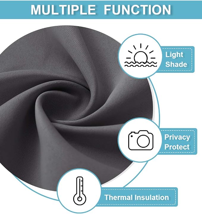 RYB HOME Room Dividers Curtains Blackout Thermal Insulating Privacy Noise - Image 7