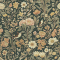 Jeweluck Dark Green Floral Peel and Stick Wallpaper Vintage 16.9" x 196.8" by Jeweluck