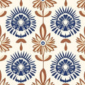 BOKEBEVE Super Long Floral Contact Paper Boho Beige Brown 17.5 x 787In by BOKEBEVE