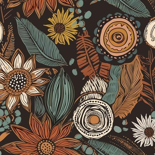 Laatse Boho Wallpaper Peel and Stick 17.5"x78.7" by Laatse