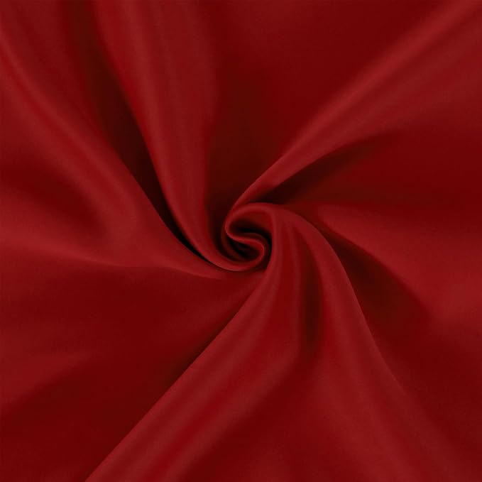 LEMOMO Red Curtains 52 x 84 Inch Long/Blackout Curtains Set of 2 Panels/Room - Image 8