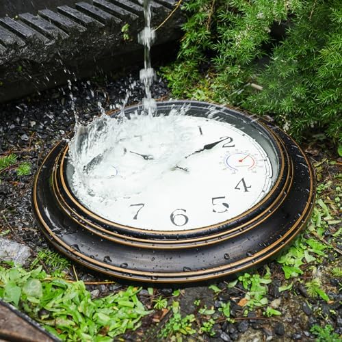 Crosstime 18 Inch Large Outdoor Clock Waterproof - Image 3