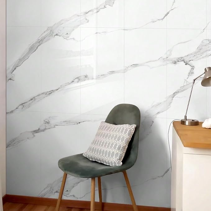 10pcs Marble Peel and Stick Waterproof Wall Panels, Heat-Resistant Backsplash - Image 3