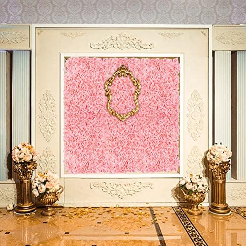 BLOSMON Flower Wall Panel Backdrop Decor Blush Artificial Floral Backdrop - Image 4