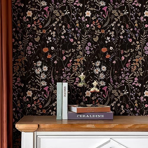 JiffDiff Floral Wallpaper Peel and Stick- 1181" x 17.3" Farm Wildwood Self - Image 5