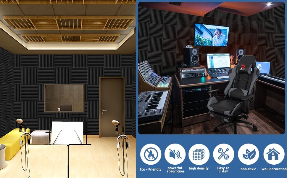 100 Pack Sound Proof Foam Panels - Image 4