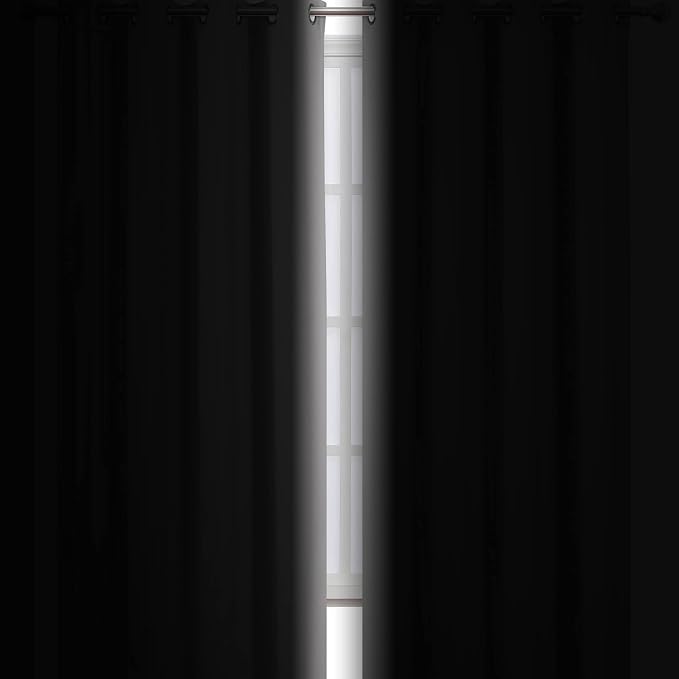 LEMOMO Light Grey Thermal Blackout Curtains/52 x 72 Inch/Set of 2 Panels Room - Image 3