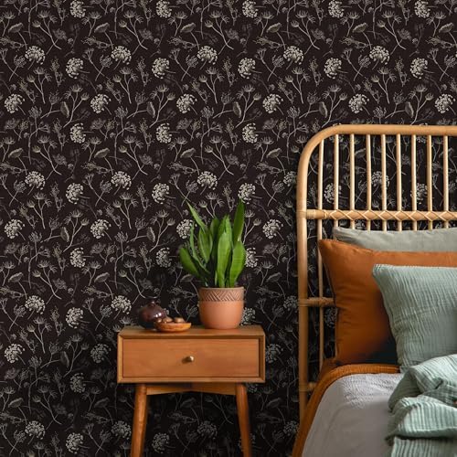 Main Street Peel and Stick Wallpaper Sheets, Queen Anne's Lace - Image 4