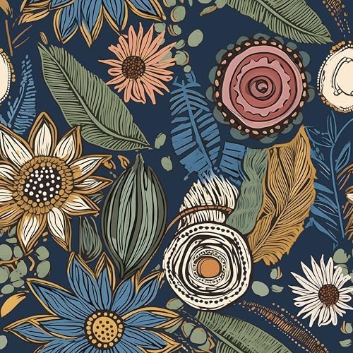 Laatse Boho Wallpaper Peel and Stick 17.5"x78.7" by Laatse