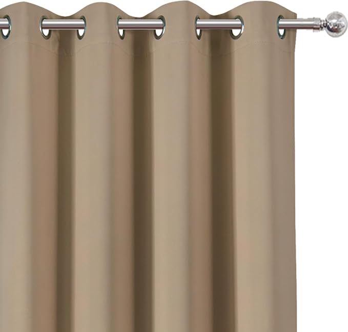 LEMOMO Natural Thermal Blackout Curtains/52 x 95 Inch/Set of 2 Panels Room - Image 5