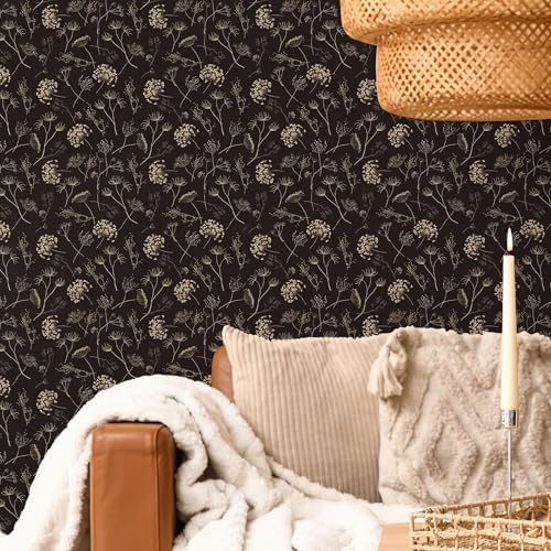 Main Street Peel and Stick Wallpaper Sheets, Queen Anne's Lace - Image 6