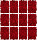 BLOSMON Red Flower Wall Backdrop by Blosmon