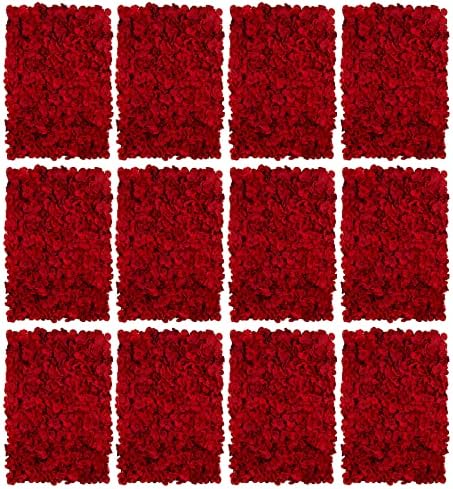 BLOSMON Red Flower Wall Backdrop by Blosmon