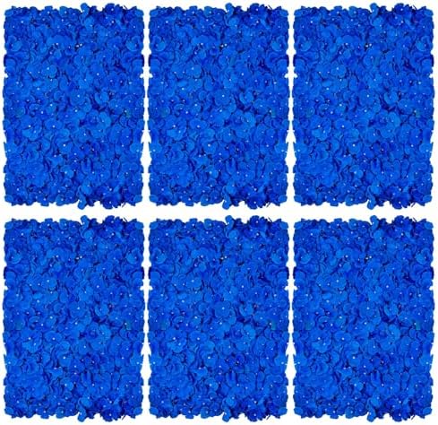 BLOSMON Royal Blue Flower Wall Panel Backdrops, 24 x 16 Inch by Blosmon